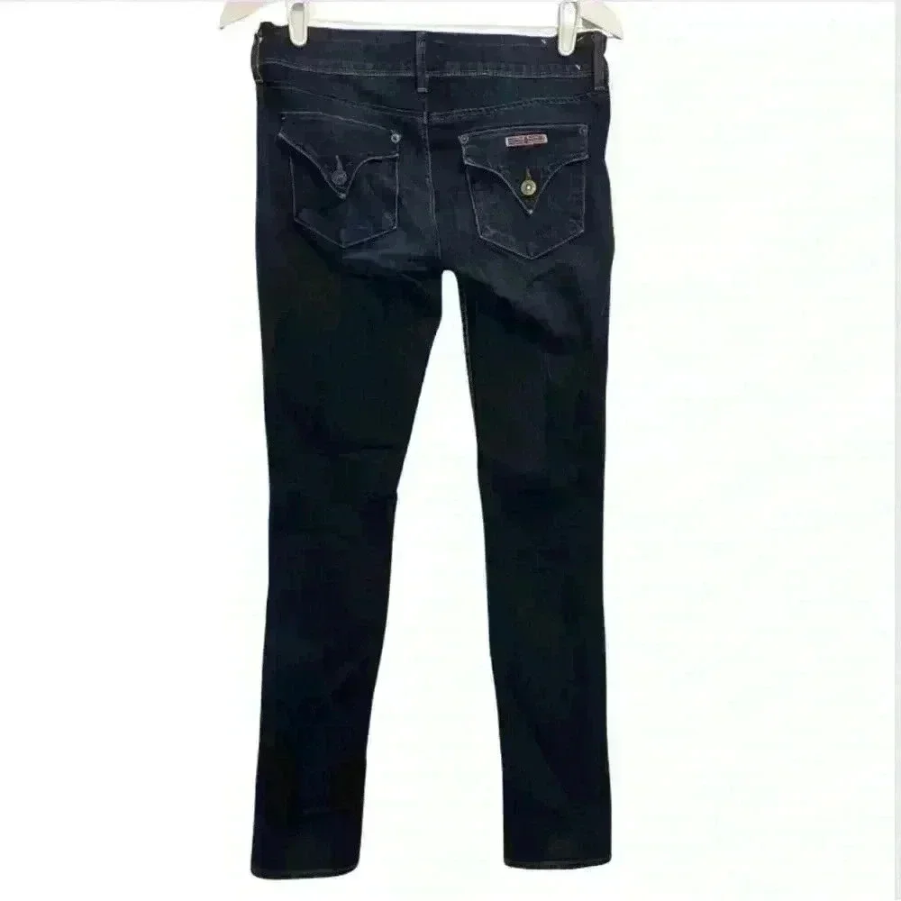 Hudson Womens jeans 25 Blue Collin Flap Skinny ankle dark wash denim poc… - Picture 17 of 17